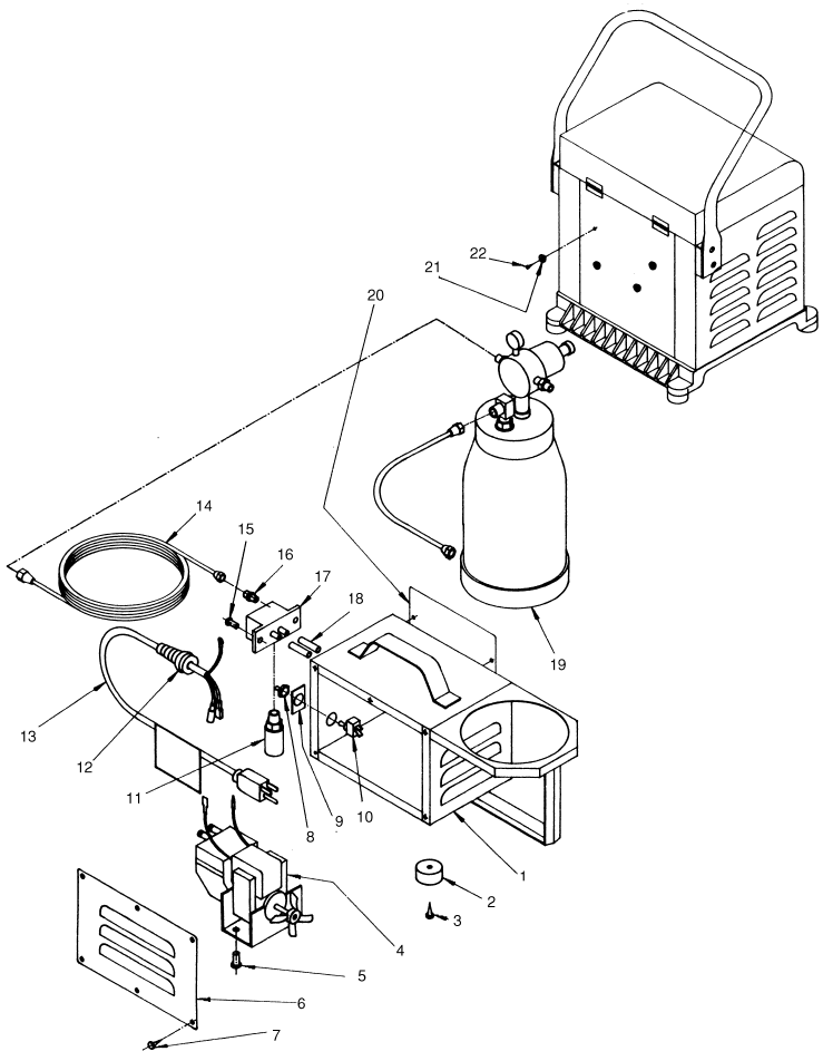 ProFinish TSR Compressor System / 2 Quart Remote